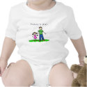Daddy & Me (Brunette with Title) t-shirts