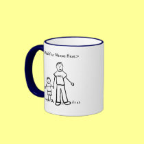 Daddy & Me Little Boy Mug (Custom Names) mugs