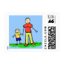 Daddy & Me Little Boy Postage Stamp (Blond)