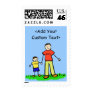 Daddy & Me Little Boy Postage Stamp (Brunette)