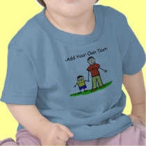 Daddy & Me Little Boy Shirt Brunette (Both Sides) t-shirts