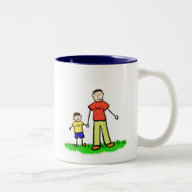 Daddy & Me Mug (Brunette with No Title)