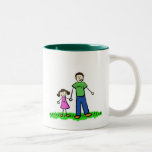 Daddy & Me Mug (Brunette with No Title) mugs