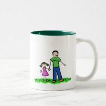 Daddy & Me Mug (Brunette with No Title)