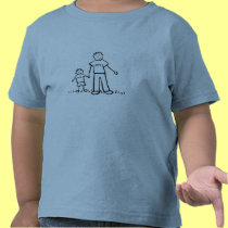 Daddy & Me T-Shirt (Drawing & No Title) t-shirts
