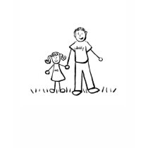 Daddy & Me T-Shirt (Drawing with No Title)