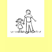 Daddy & Me T-Shirt (Drawing with No Title)
