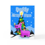 Daddy merry xmas greeting cards
