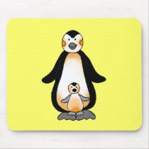 Daddy/Mommy & Baby penguins mousepads
