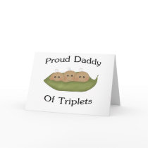 Daddy Of Triplets Cards