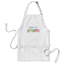 Daddy of Twins Blocks Aprons