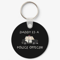 Daddy Police Officer keychains