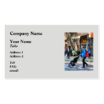Daddy Pushing Stroller Greenwich Village Business Cards