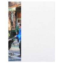Daddy Pushing Stroller Greenwich Village Customized Letterhead