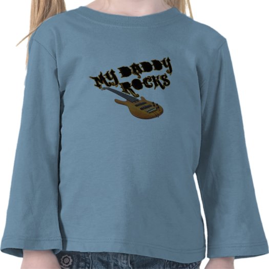 Daddy Rocks Long Sleeve Toddler T-shirt