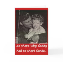 Daddy Shot Santa cards by Softproduct Daddy Shot Santa cards