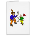 Daddy & Son Ice Hockey Card