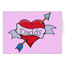 Daddy Tat Heart cards