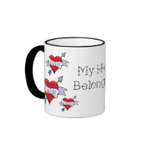 Daddy Tat Heart Coffee Mugs