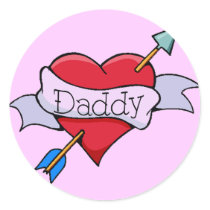 Daddy Tat Heart Sticker by JuJuGarden Daddy Tat Heart Sticker