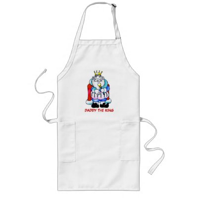 DADDY the KING Apron by elenaind