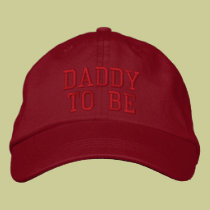 Daddy to Be embroidered hats