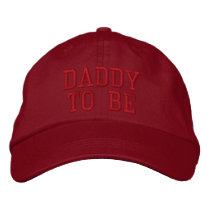 Daddy to Be embroidered hats
