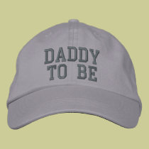 DADDY TO BE embroidered hats