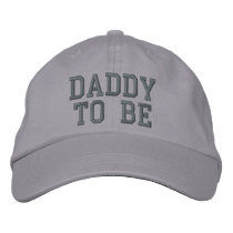 DADDY TO BE embroidered hats