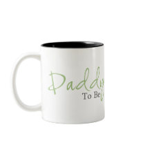 Daddy To Be (Green Script) Coffee Mugs