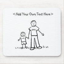 Daddy's Boy Mousepad mousepads