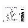 Daddy's Boy Postage Stamp (Drawing)
