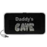 Daddy's Cave Custom Name Stone Look Mini Speaker