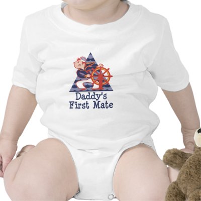 Daddy's First Mate Sailor Tshirt by new_dad