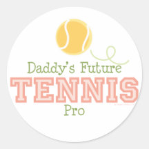 Daddy's Future Tennis Pro Sticker