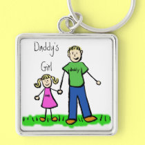 Daddy's Girl Blond Keychain (Customize)