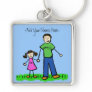 Daddy's Girl Brunette Keychain (Custom Names)