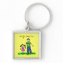 Daddy's Girl Brunette Keychain (Custom Names)
