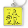 Daddy's Girl Drawing Keychain (Customize)