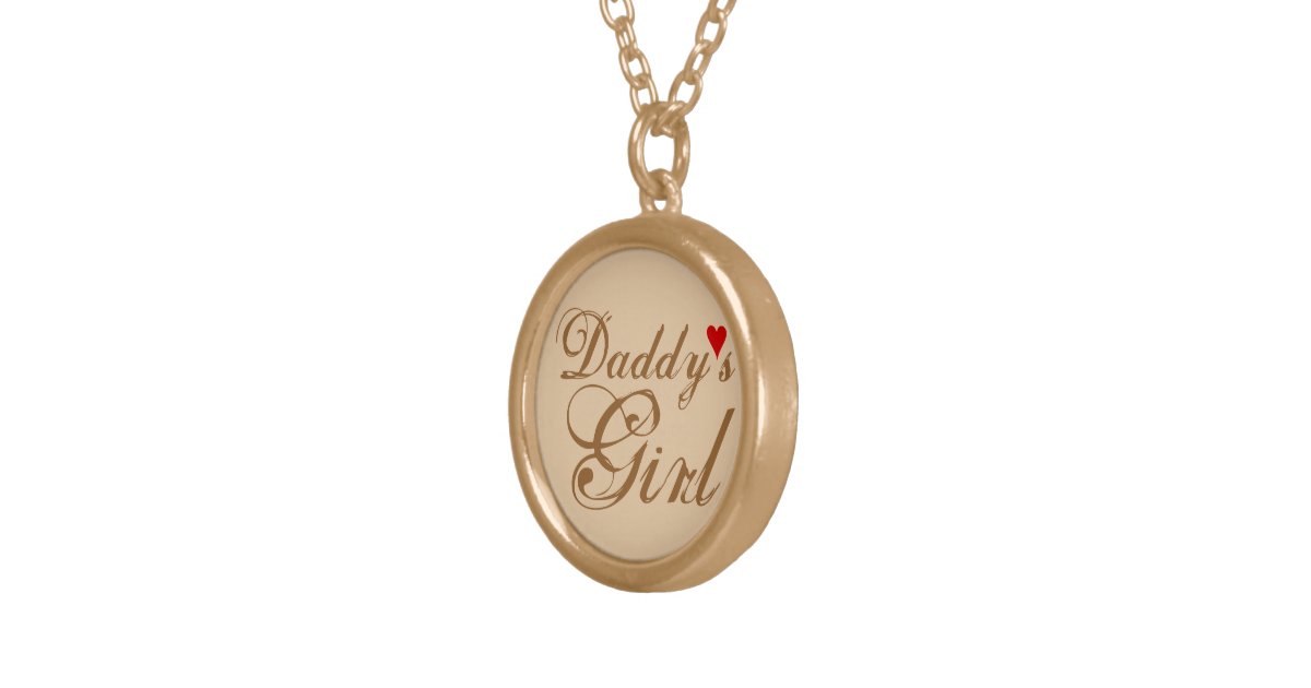Daddy's Girl Gold Plated Necklace Zazzle