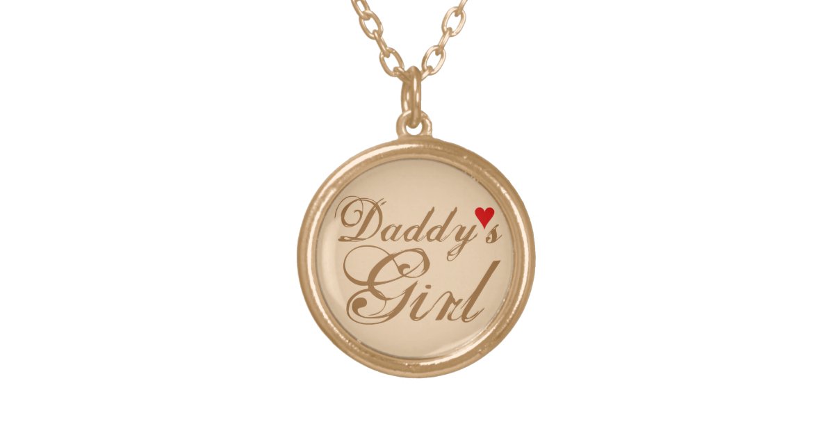 Daddy's Girl Gold Plated Necklace Zazzle