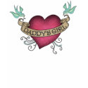 Daddys Girl HeartTattoo t-shirts