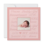 Daddy's Girl Photo Birth Announcement