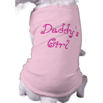 Daddy's Girl t-shirt for Dad's Dog pet clothing