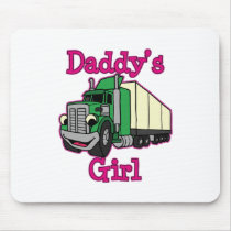 Daddy's Girl Truck Driver mousepads