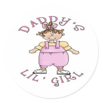 Daddy's Lil Girl stickers by robynsnest Daddy's Lil Girl stickers