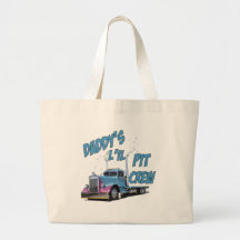 Daddy's L'il Pit Crew Tote Bags