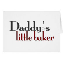 Daddy's little baker cards