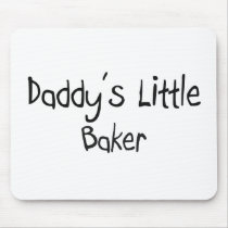 Daddy's Little Baker mousepads
