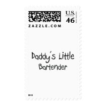 Daddy's Little Bartender Postage Stamps